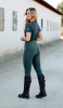 Legginsy damskie jeździeckie GINNY - Horze - cilantro green